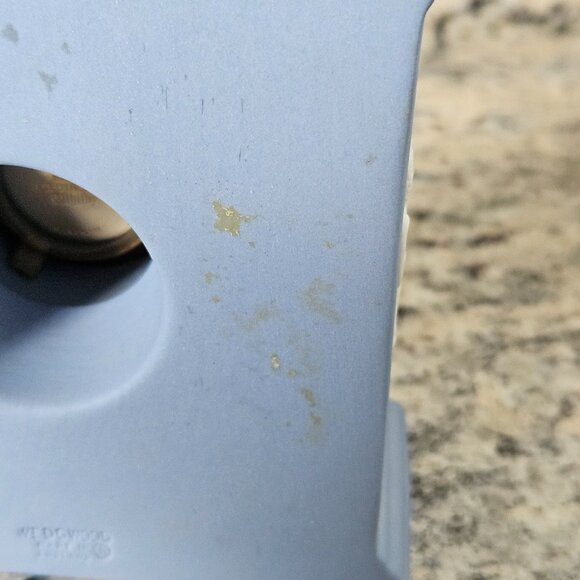 RARE VINTAGE WEDGWOOD ENGLAND BLUE WHITE SEASONS DESK MANTEL OFFICE CLOCK - Picture 13 of 15